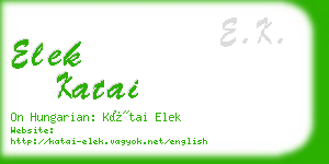 elek katai business card